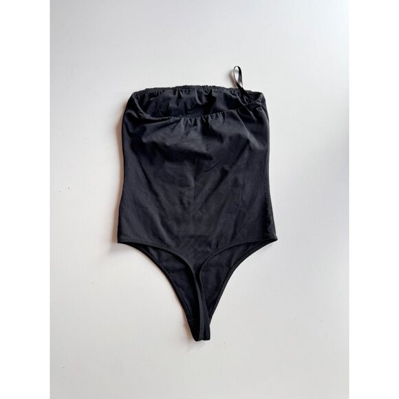 Aritzia BABATON Contour Jersey Black Strapless Tube Top Thong Bodysuit, Size S - Picture 4 of 15